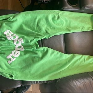 Green Sp5der pants Large
